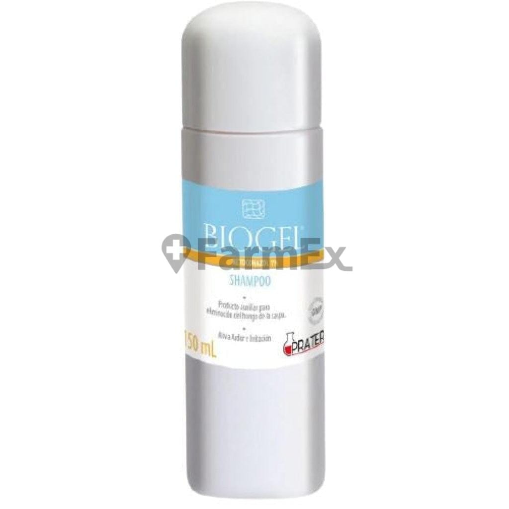 Biogel Shampoo 1% x 150 mL Farmex-Fonasa-Persistente